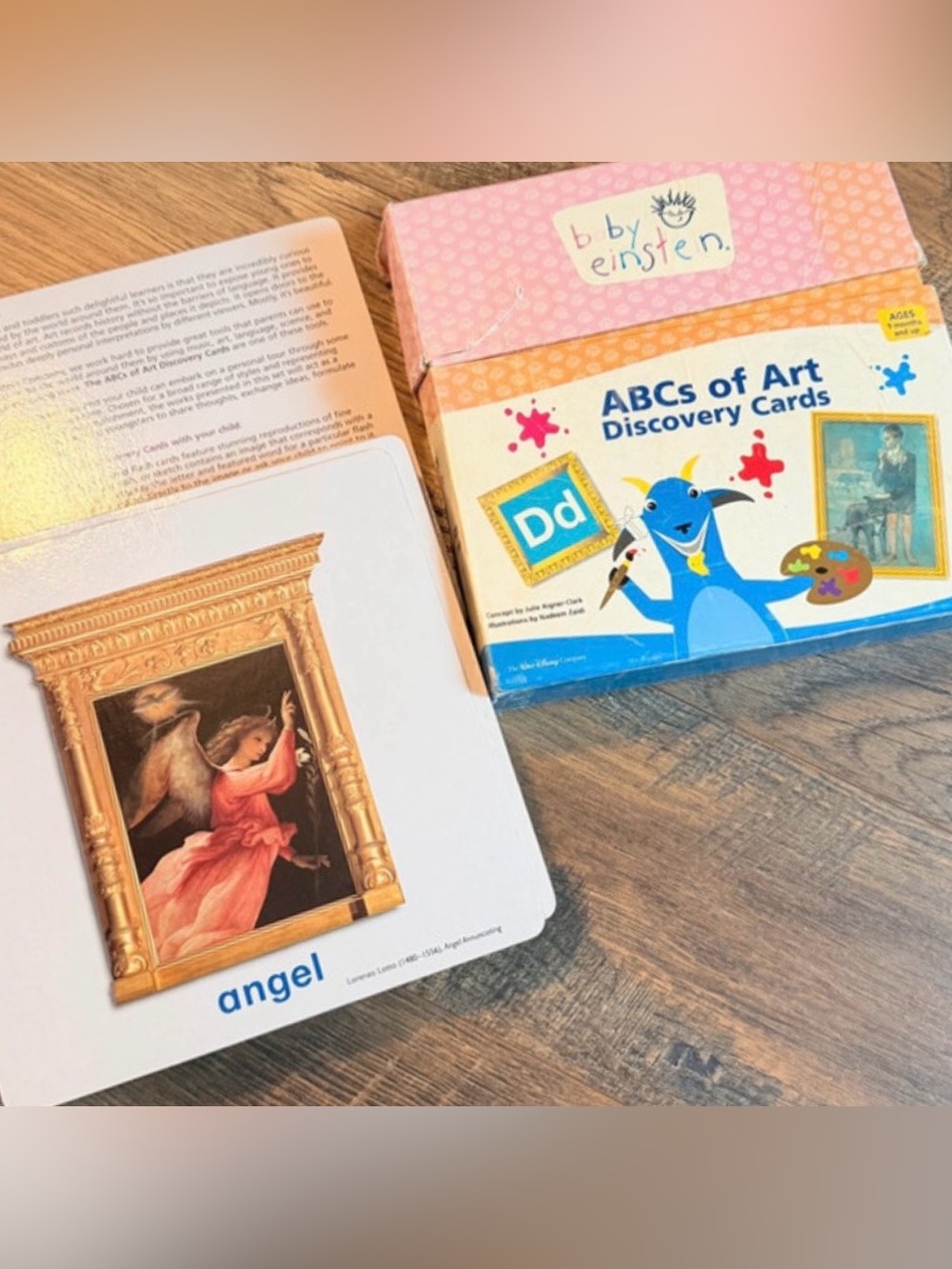 Vintage Baby Einstein ABCs of Art Discovery Cards Flashcards complete set 2006